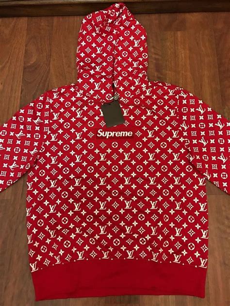 pull lv supreme|supreme x louis vuitton sweatshirt.